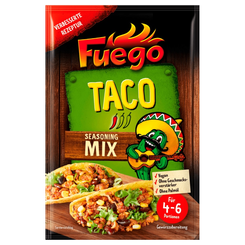 Fuego Taco Seasoning Mix Gewürzzubereitung 30g